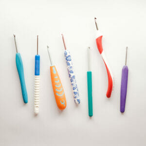 Crochet Hooks 101: Everything You Need To Know  Ergonomic crochet, Ergonomic  crochet hook, Crochet hooks